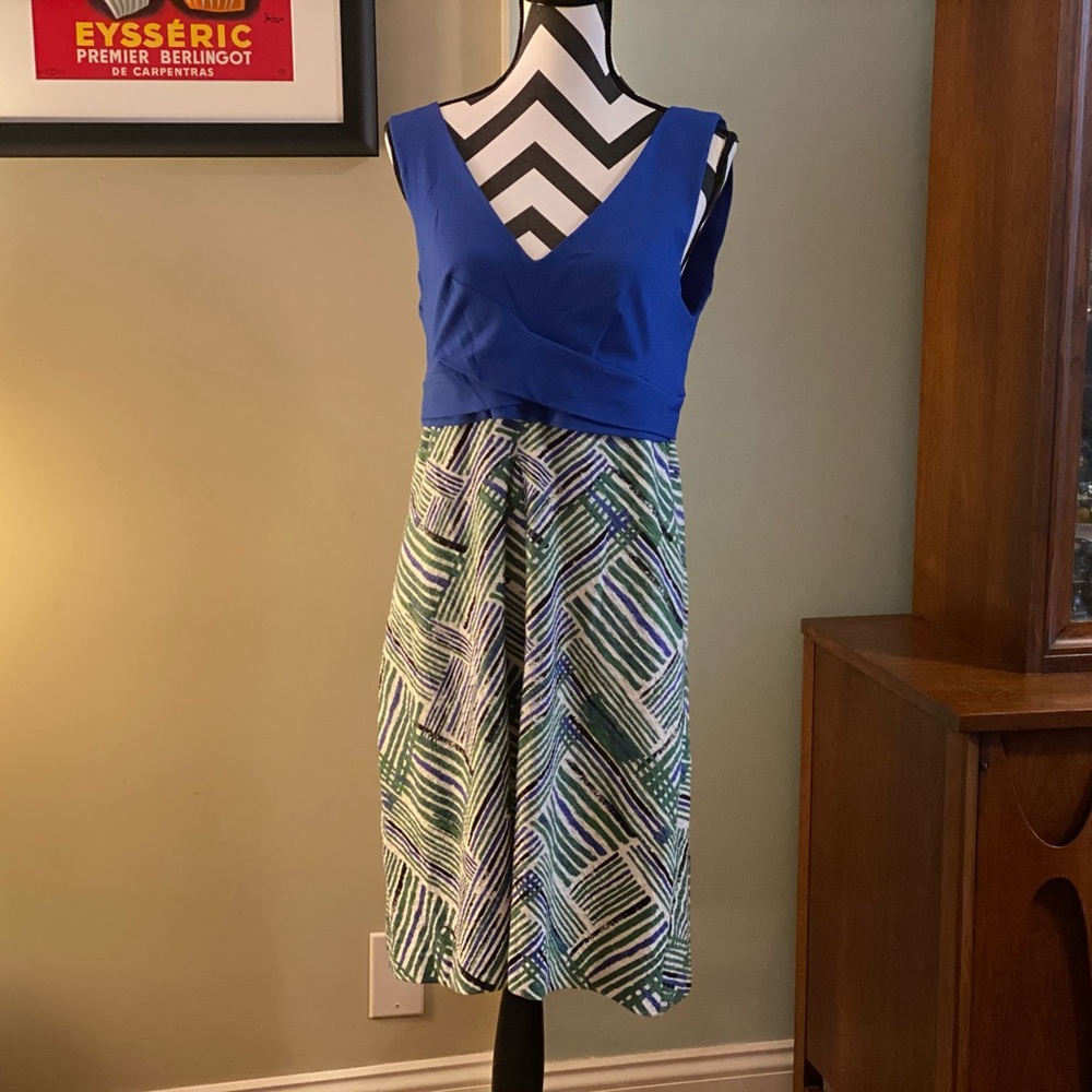 Anthropologie HD in Paris - cobalt blue sun dress